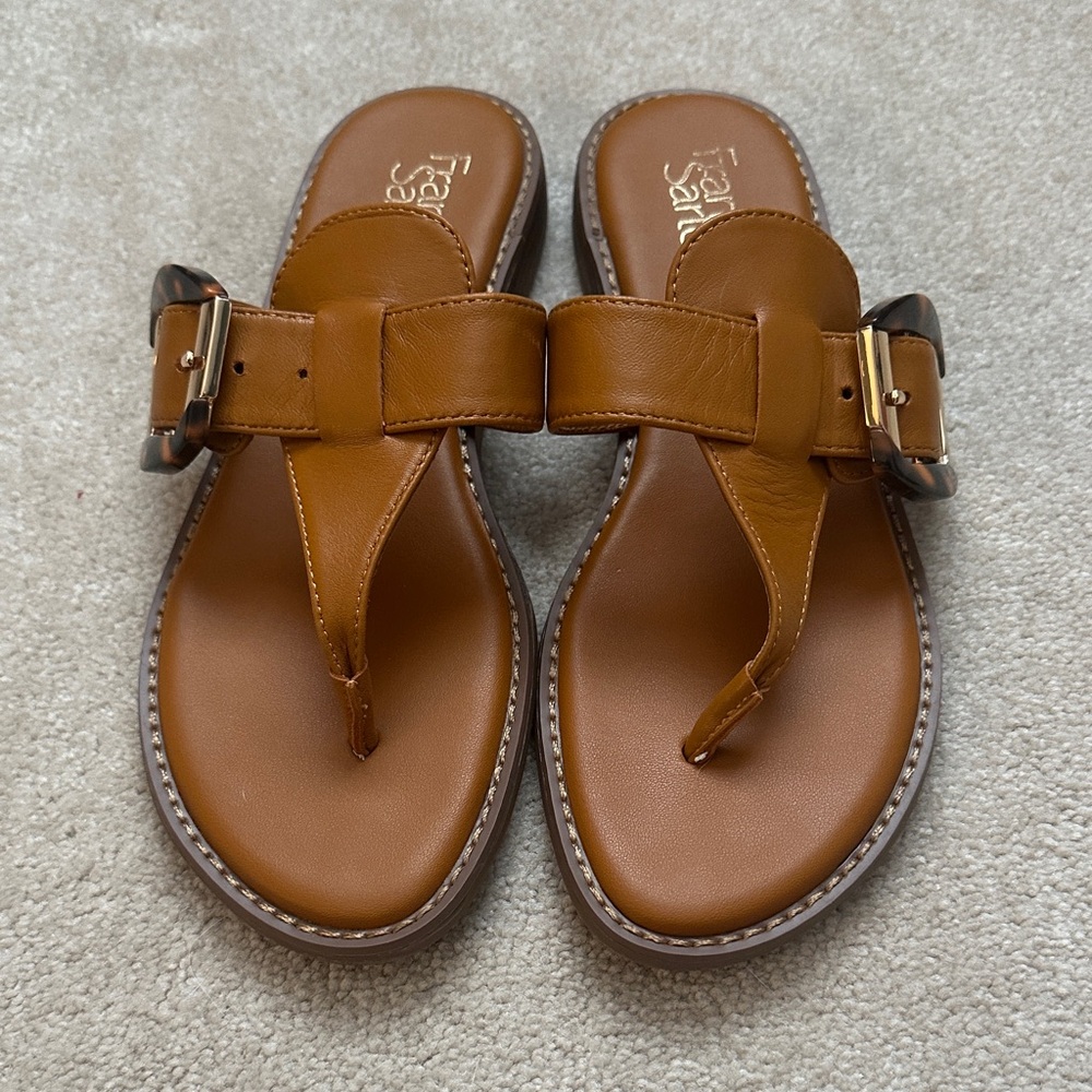 Franco Sarto Women's Brown Leather Sandals